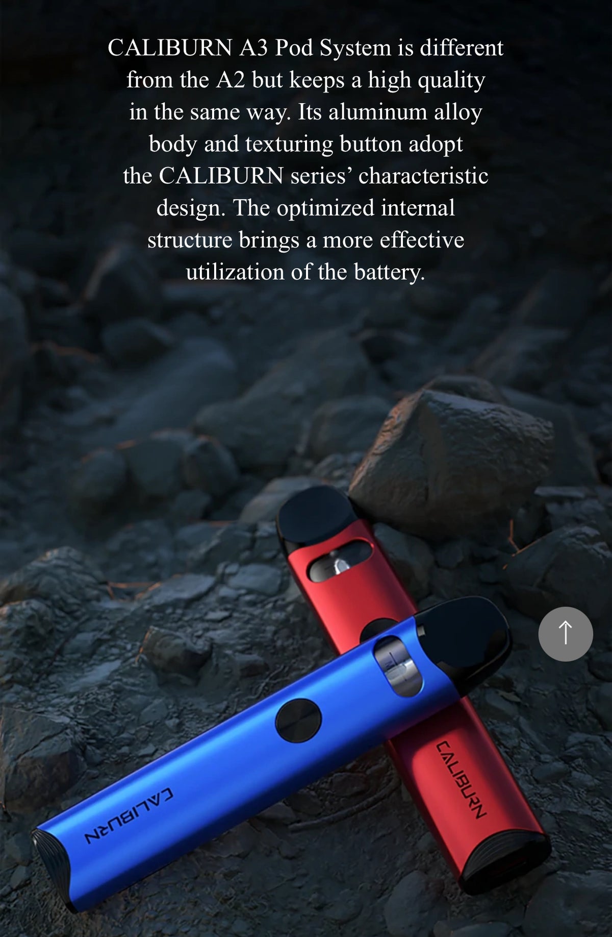 Uwell Caliburn A3 Pod Kit – 13W Refillable Vape with 520mAh Battery, PRO-FOCS Flavour Technology, Dual Activation & Fast USB-C Charging