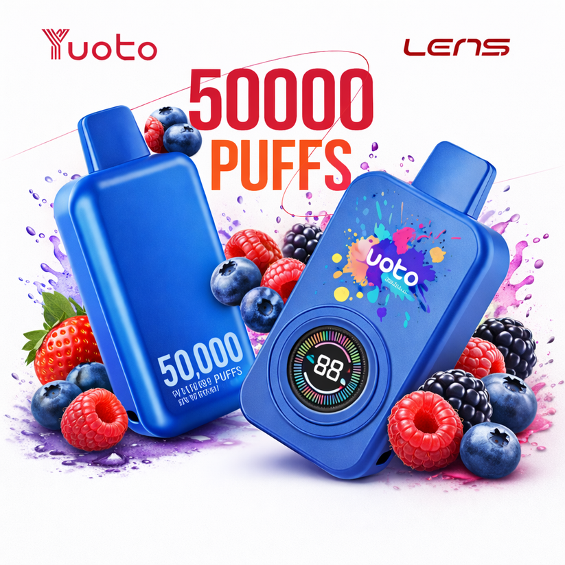 Yuoto Lens 50000 Puffs Disposable Vape – Rechargeable Mesh Coil 5% Nic ...