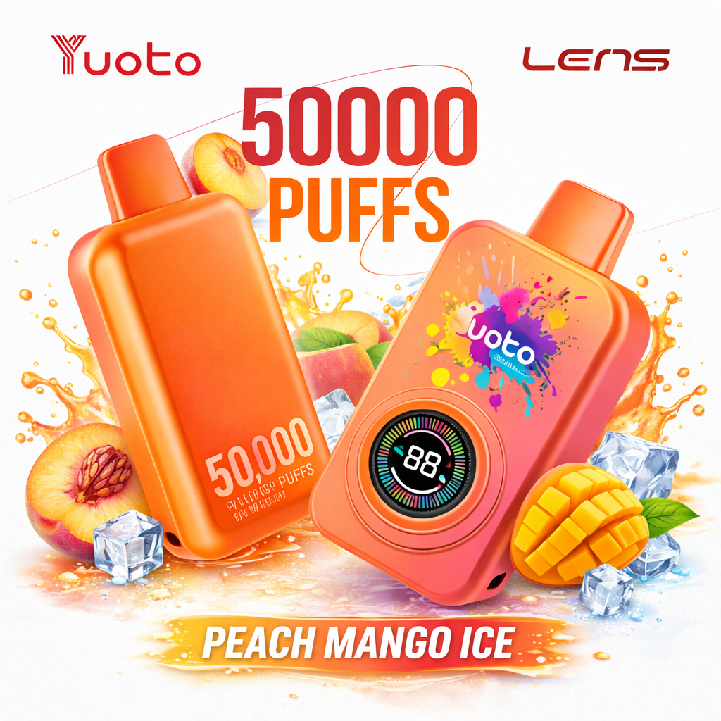 Vapers Design Yuoto Lens 50000 Puffs Disposable Vape – Rechargeable Mesh Coil 5% Nic ...